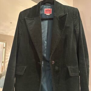 Woman’s Dark Green Corduroy Blazer Jacket Kate Spade